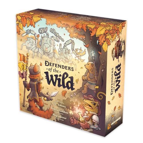 Outlandish Games: Defenders of The Wild - Fantasy Area Control Board Game, Card Driven Co-Op Game of Animals Against Machines, Age 14+, 1-4 Players