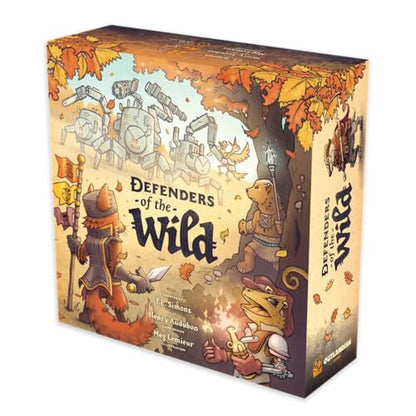 Outlandish Games: Defenders of The Wild - Fantasy Area Control Board Game, Card Driven Co-Op Game of Animals Against Machines, Age 14+, 1-4 Players