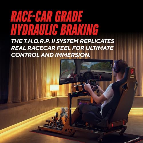 ASETEK SimSports Invicta T.H.O.R.P. II Hydraulic Sim Racing Pedals | Adjustable Brake & Throttle for a Realistic Racing Simulation in your Sim Racing Setup | PC Compatible - size: Invicta