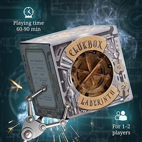 iDventure Cluebox Cambridge Labyrinth, Brain Teaser Puzzle Box for Adults | Marble Labyrinth Wooden Escape Room Puzzle, Logic Challenges, Secret Locks, Smart Gift for Men and Puzzle lovers, 3D Puzzle - color: Labyrinth of Cambridge