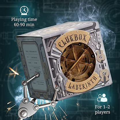 iDventure Cluebox Cambridge Labyrinth, Brain Teaser Puzzle Box for Adults | Marble Labyrinth Wooden Escape Room Puzzle, Logic Challenges, Secret Locks, Smart Gift for Men and Puzzle lovers, 3D Puzzle - color: Labyrinth of Cambridge