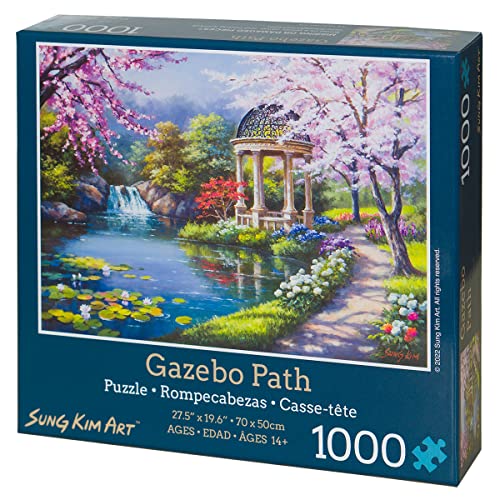 Jigsaw Puzzle 1000 Piece for Adults (Gazebo Path) - color: Gazebo Path