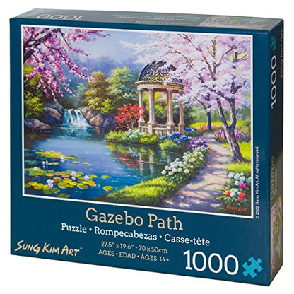 Jigsaw Puzzle 1000 Piece for Adults (Gazebo Path) - color: Gazebo Path