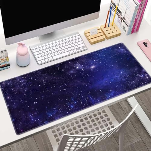 Galaxy Universe Purple XL Gaming Mousepad - 31.5''X 11.8'' Desk Pad for Laptop, Computer, Keyboard, Mouse - Cute Desk Accessory - color: Galaxy Universe