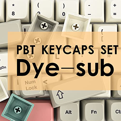 PBT keycaps 60 Percent Dye-Sub XDA 134 Retro keycap Set for Cherry MX Gateron Kailh Switches Gaming Mechanical Keyboard (Retro 9009) - color: Retro 9009