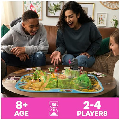Spin Master Games, Jumanji Stampede, 3D Adventure Cooperative Board Game, for Fans of the Jumanji Movies, Face Off Against Jungle Emergencies, 2-4 Players, for Ages 8 & Up - style: Stampede 3d Board Game