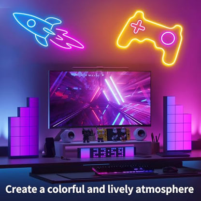 segrass 16.4FT Neon Rope Light,Flexible Led Rope Lights Control with App/Remote,Multiple Mode Rope Lights,IP65 Outdoor RGB Led Neon Lights Waterproof,Music Sync Gaming Led Neon Light Strip for Bedroom - size: 16.4FT
