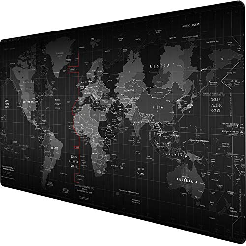 Gaming Mouse Pad Large Anti-Slip Rubber Base Size 47.2x15.7 in (47.2X15.7IN, 120x40 Map)