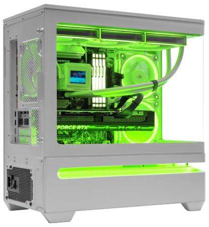 Prime AP202 White - AMD Ryzen 9-9950X3D 16 core 4.3GHz - Radeon RX 9070 XT - 2TB NVMe SSD - 64GB DDR5-850W - Windows 11 Liquid Cooled Gaming Desktop PC WiFi RGB - color: White