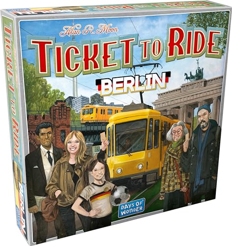 Asmodee Ticket to Ride Berlin Board Game - Train Route-Building Strategy Game, Fun Family Game for Kids & Adults, Ages 8+, 2-4 Players, 10-15 Minute Playtime - style: Berlin