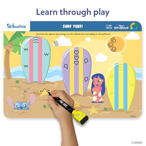 Skillmatics I Can Write Disney's Lilo & Stitch - Reusable Preschool Learning Activities, Educational Toy and Game, Back to School Supplies, Gifts for Students, Kids, Toddlers Ages 3, 4, 5, 6 - style: 9. I Can Write Disney's Lilo & Stitch