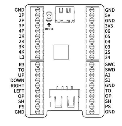 SZJLMKJ PWS FS-30 EVO Arcade Controller box | Joystick Included, Hitbox Style - size: fs-30 EVO with 30mm buttons