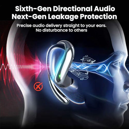 Bluetooth Headphones Wireless Earbuds Bluetooth 6.0 Headphone, Sport Bluetooth Earbuds Stereo Deep Bass Over Ear Bud with Earhooks, IP5 Waterproof Earphone for Gym/Running/Workout Jet Black - color: Jet Black
