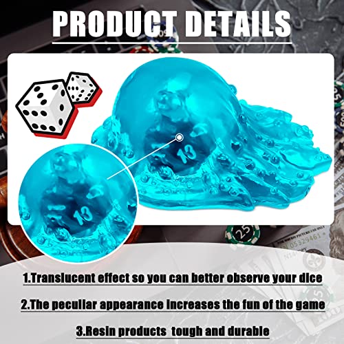 Deekin 1 Pcs Translucent Resin Dice Jail Cube,Blue - color: Blue