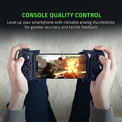 Razer Kishi Mobile Controller for iPhone iOS: Works with iPhone X, 11, 12, 13, and 13 Max - Includes 1 Month Xbox Game Pass Ultimate, xCloud, Stadia, Luna - Lightning Port Passthrough - MFi Certified - style: For iPhone (Xbox)
