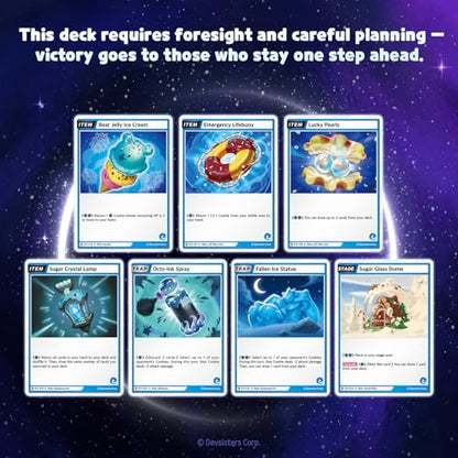 CookieRun Trading Card Game: Starter Deck Blue | 2 Player Competitive TCG | 20 Minutes | Includes 60 Cards - style: Blue
