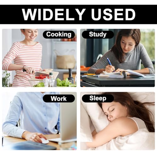 Gravity Sensor Flip Cube Timer Countdown Reminder Doing Time Management for Kitchen, Bedroom, Office, Living Room, Desk 15-20-30-60 Minutes (White) - color: White