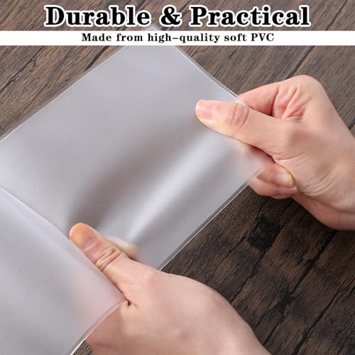 2Pcs Waterproof Mahjong Card Holder Protector Clear 6.1 × 4.96In | 2026, Durable Protective Cover Holder, Frosted Plastic, For NMJL Extra Large Cards, Mahjongg Accessories Gifts