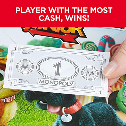 Monopoly Junior Board Game for 4 Players, Ages 5 and up (Amazon Exclusive)