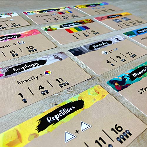 Canvas Board Game – Strategic Card Crafting Game for 1–5 Players | Create stunning works of art with Canvas using innovative transparent cards.