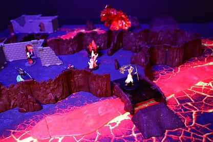 Dirt Cheap Dungeons - Lava Rivers Kit | Modular & Customizable | Injection-Molded for Superior Durability | TTRPG Accessories for D&D, Daggerheart, & Tabletop Gaming