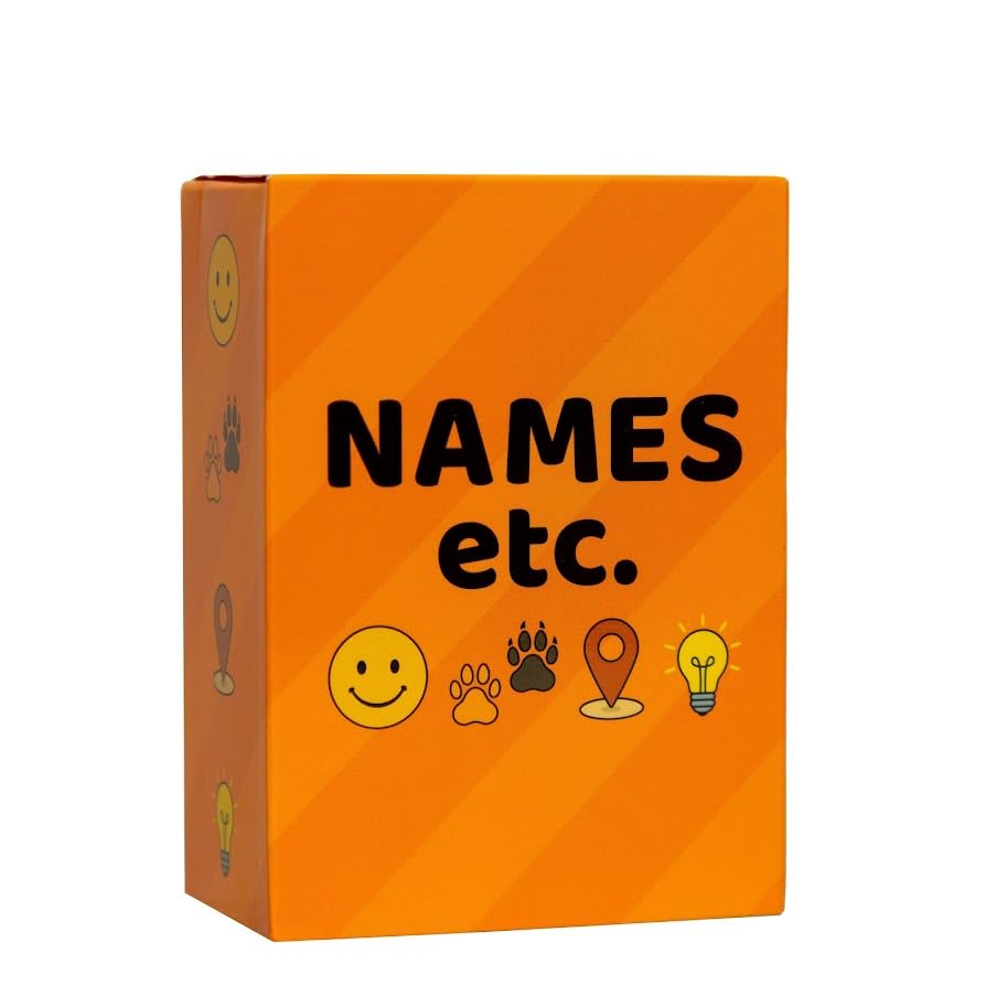 Names etc – Fast-Paced Family Card Game of Name, Animal, Place, and Thing | Family Games | Travel Games | Educational Game for Kids, Teens & Adults | Ages 8+ | 2+ Players