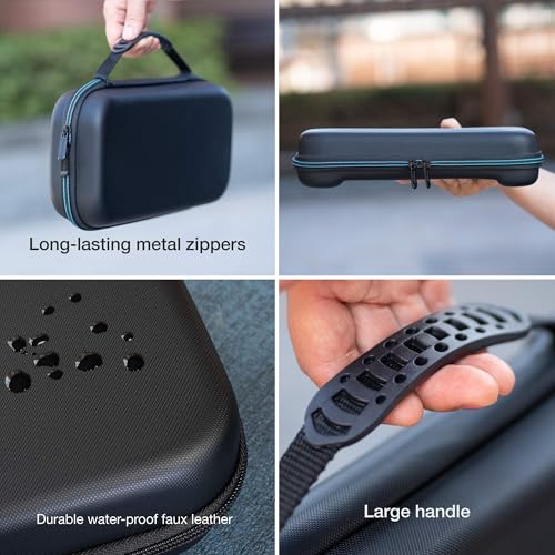 ButterFox Switch 2 Carrying Case for Nintendo Switch 2 Console, Fits Slim Protective Grip Case and 65W Power Bank, With 22 Game Holder and Built-in Stand (Blue/Black, Medium) - color: Blue/Black, size: 7.9 inch Switch 2 M