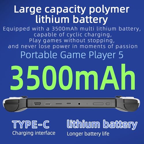 ugtenversi 7.0-inch Retro Handheld Gaming Console 64GB, Pre-loaded with 15,000+ Games/30+ Emulators, Supports HDMI Output for Big-Screen Gaming