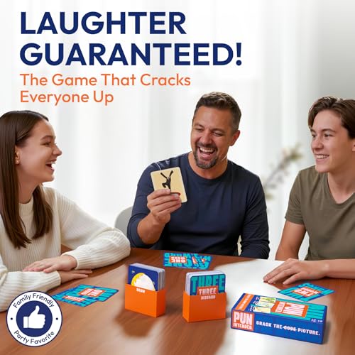 Pun Intended – Picture Guessing Card Game, Party Game for Families & Adults | Fast-Paced Board Game, Puns & Wordplay Fun Gift for Game Lovers, Family Game Night, Travel-Friendly, 2–10 Players