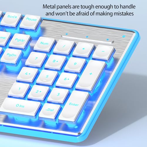 Plug and Play USB Cord Keyboard Mechanical Feel Silent IPX4 Waterproof Gaming Keyboard with Colorful Backlight