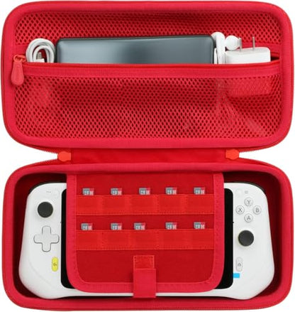 Aenllosi Hard Case for Logitech G Cloud Gaming Handheld, Red | Hard shell construction, Water-resistant design, Impact-resistant design, Protective case only - color: Red