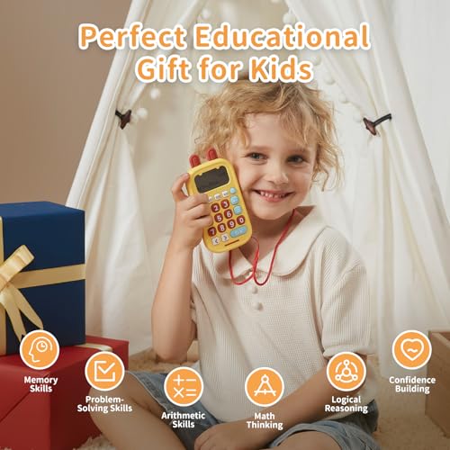 alilo Math Games for Kids Ages 5-12, Portable Math Toys for Practicing Addition, Subtraction, Multiplication and Division, Fun Educational Toy with 5 Modes, 19 Math Games, and 50K Math Questions
