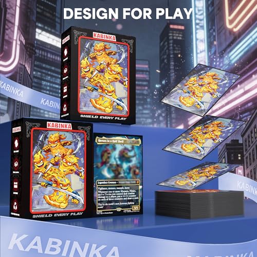 Kabinka MTG Card Sleeves-Turtles 100 Standard Size Pack | Clear Front & Matte Finish Back MTG Sleeves for Magic The Gathering TCG - color: B