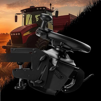 Thrustmaster T128 SimTask Sim Wheel Pack for Truck & Farming - PS5 & PC | Force-feedback base, T2PM pedals, steering kit, 900-degree rotation, metal flat-mount clamp, 3-axis height adjustment - style: T128P & Steering Kit Bundle