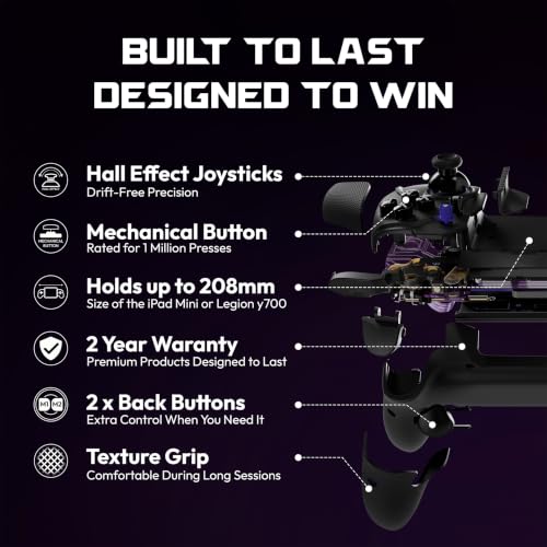 ELO Vagabond Mobile Gaming Controller & Travel Case Bundle | iPhone 15/16, iPad Mini & Android Phone Controller (USBC) - Call of Duty Mobile, PS Remote Play, Xbox Cloud Gaming & More