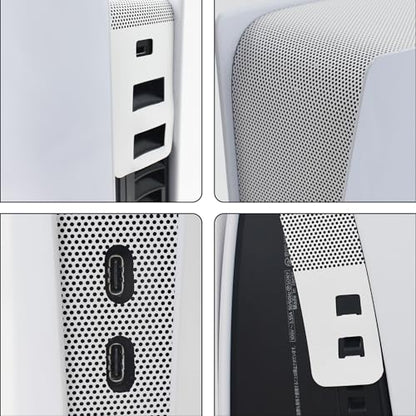 New Version 2.0 Dust Cover Net for PS5 Slim Console, PS5 Slim Heatsink Barrier Pets Hair Anti-dust Cover Dustproof for PlayStation 5 Slim (A) - color: A