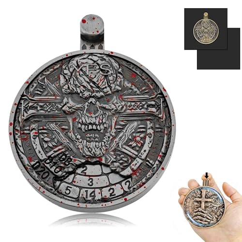 Roulette Dice Spinner 3.0, Full Zinc Alloy Housing Metal D&D Dice, Press-Type Rolling and Precision Read, Include Gift Case for DND Dice Set, RPG Role Playing Table Game Gifts (Bloodstains) - color: Bloodstains