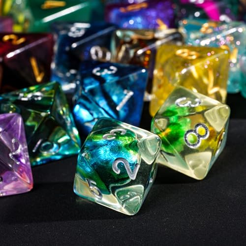 10 Pack of D8 Polyhedral Dice Set - Random Color 8 Sided Dice for D&D, DND, RPG, Table Games - color: 10pcs D8 Random Color