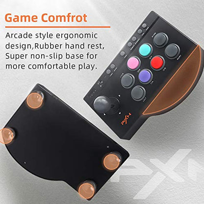 PXN Arcade Fight Stick, Fighting Game Joystick for PS4, PS3, Xbox One, Nintendo Switch and Windows PC - 7.2 ft USB Cable