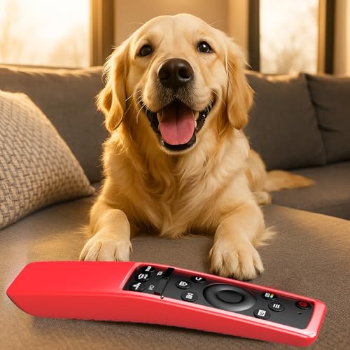 Remote Cover for Samsung Smart TV, Silicone Protective Case for BN59 Series Controller Skin Sleeve Red - color: Red