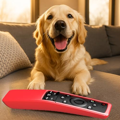 Remote Cover for Samsung Smart TV, Silicone Protective Case for BN59 Series Controller Skin Sleeve Red - color: Red