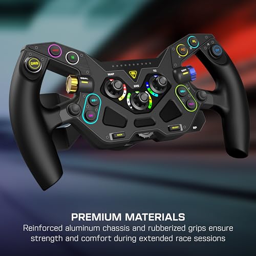 Turtle Beach VelocityOne F-RX Formula Racing Wheel for Xbox & PC | For VelocityOne Race & VelocityOne KD3 Wheelbases, Hall-Effect Clutch Paddles, Magnetic Paddle Shifters, Rotary Dials, Black - style: Formula Racing Wheel