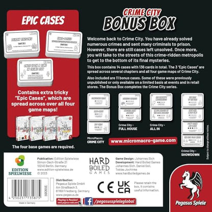 Micro Macro Crime City: Bonus Box - Tabletop Mystery Game Expansion