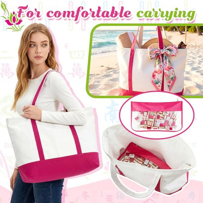Soulchen 3 Layer American Mahjong Set, 168 Pcs Green and Pink Tiles with 2 Carrying Bags and Accessories 1.2'' Complete American Mahjong Tile Set for Travel Game Collection Women Lover Beginners