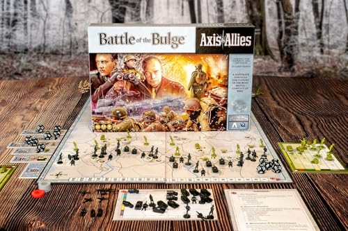 Renegade Game Studios Axis & Allies Battle of the Bulge WWII Board Game | 2 Player Strategy Wargame with 138 Miniatures, Hexagonal Grid Movement, Ardennes Map and Tactical Combat, Ages 14+