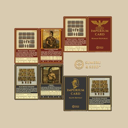 Sumeru & Seed Imperium Cards – Historical Strategy Card System – The Third Servile War Core Set – Spartacus Revolt – Sandbox Tabletop Experience - style: Edition II Core Set - The Third Servile War
