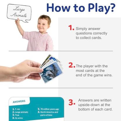 Brain Busters Trivia Card Set, Family Knowledge Cards Bundle with 120 Flash Cards - Multiple Choice Topics Including Environment, Sports, Ocean Life and Nature (Ages 6+) - style: Sports