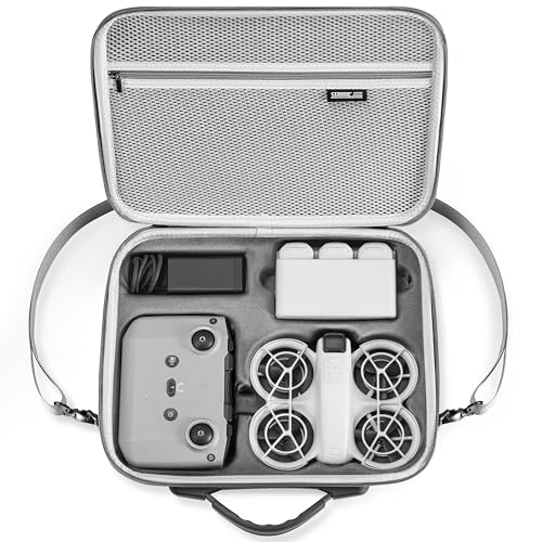 STARTRC Carrying Case for DJI Neo Portable PU Storage Protective Bag for DJI Neo Fly More Combo Accessories, Compatible with RC-N3/N2 Remote Controller, Neo Intelligent Flight Battery, Charging Hub