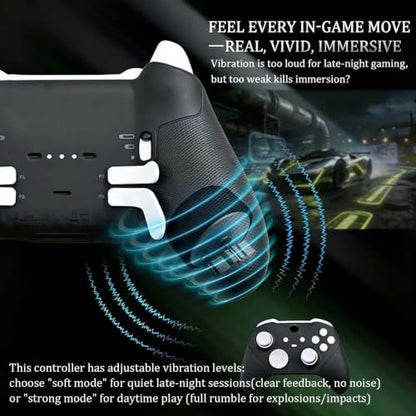 DIY Customized Model 1797 Elite Series 2 Controller-Magic Sound Snow | Compatible with Xbox Elite Series 2,With 3.5mm Audio Jack,Compatible for Xbox One,Xbox Series X/S,With Accessory Bag - color: Magic Sound Snow