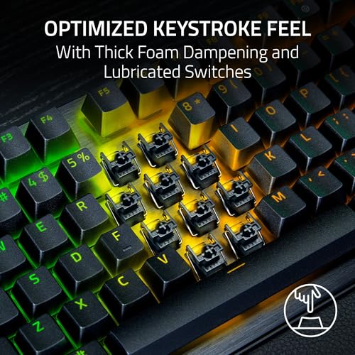 Razer Huntsman V3 Pro TKL 8KHz Esports Gaming Keyboard: Analog Optical Switches Gen 2-8000 Hz Polling Snap Tap - Rapid Trigger - Adjustable Actuation - Media Controls - PBT Keycaps - Black - color: Black, size: TKL, style: 8000 Hz Polling